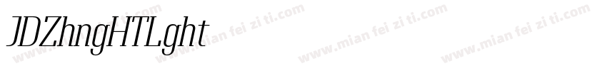 JDZhengHT Light字体转换